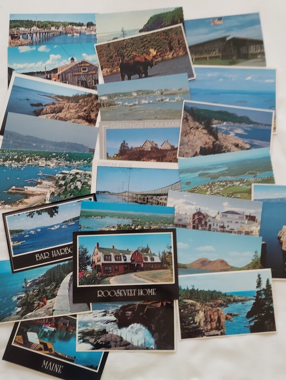 Vintage Postcard Lot - Beautiful Scenic State of Maine - Read Details - Unposted